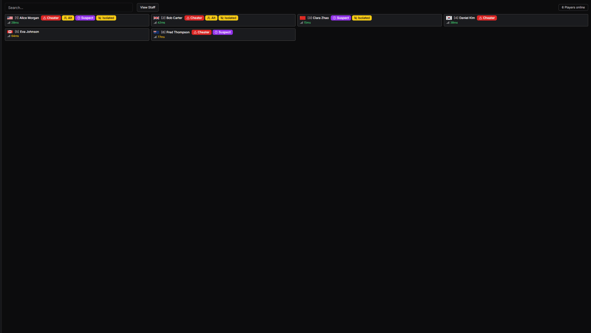 ZeroTrust 玩家页面 - 最终生产设计